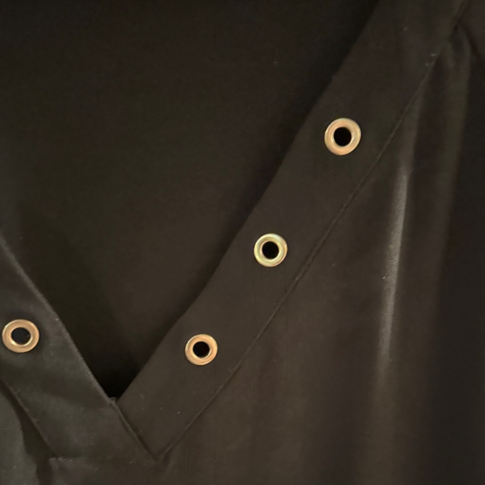 NEVER WORN! Investments Black Tunic with Grommet Detail - Picture 2 of 4